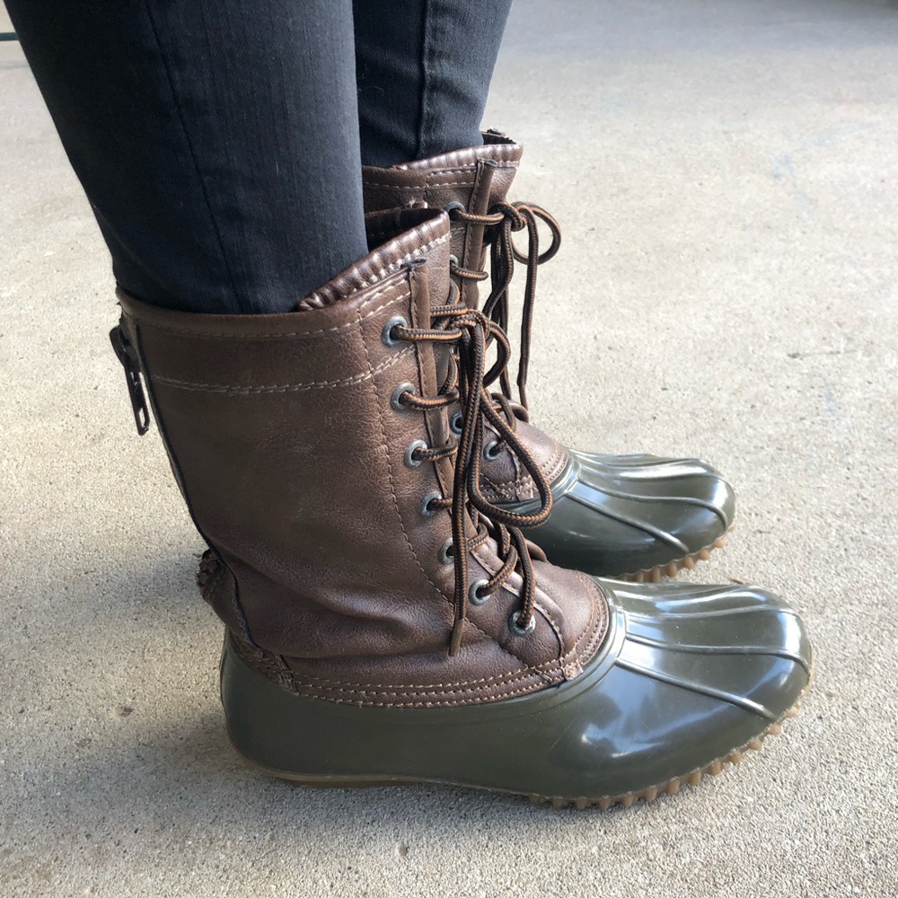 Madden Girl Leather rain/winter boots